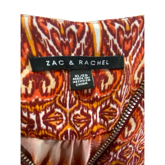 Zac & Rachel Multicolor Tunic Blouse With A Zipper Front Closure Size XL - Picture 3 of 12
